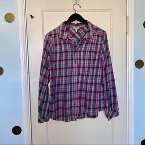 Joie Michaela Plaid Shirt size M